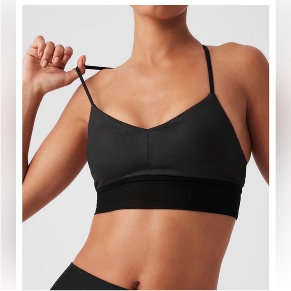 ALO Yoga Black Sports Bra - Picture 1 of 5
